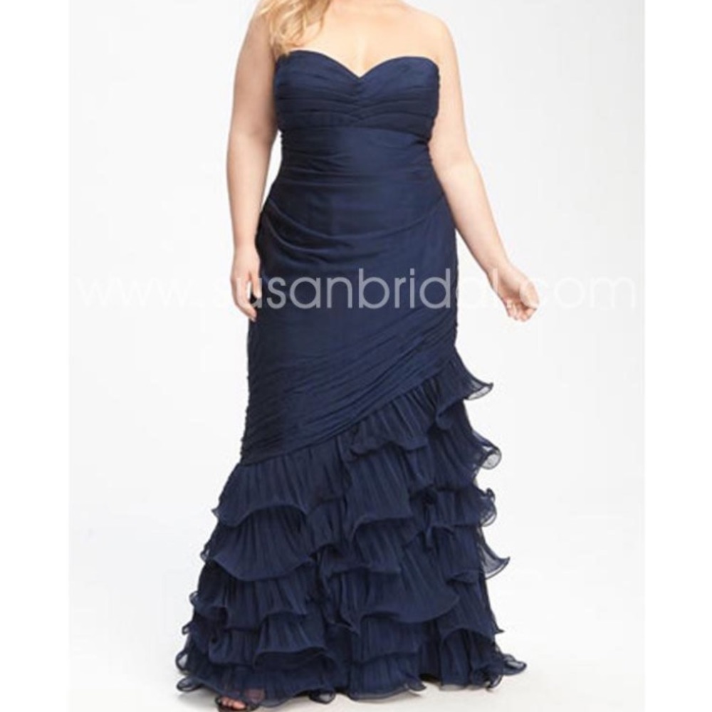 Dark Blue Evening Gown